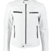 Men’s Slim Fit Black Denim Shearling Lining Jacket (Copy)