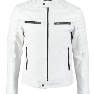 Men’s Slim Fit Black Denim Shearling Lining Jacket (Copy)