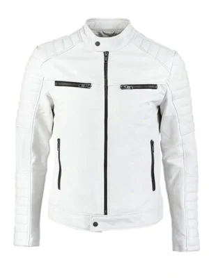 Men’s Slim Fit Black Denim Shearling Lining Jacket (Copy)
