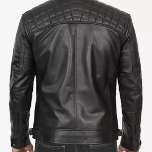 Decimal Men’s Black Cafe Racer Jacket