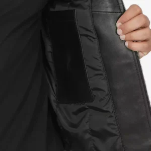 Decimal Men’s Black Cafe Racer Jacket