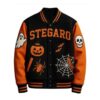 Halloween Pumpkin Varsity Jacket