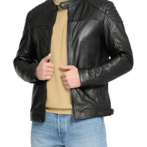 Men Basic Black Jacket