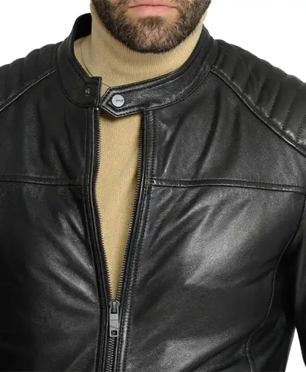 Men Basic Black Jacket