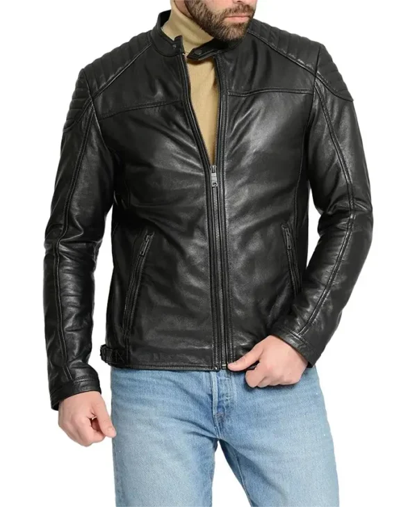 Men Basic Black Jacket