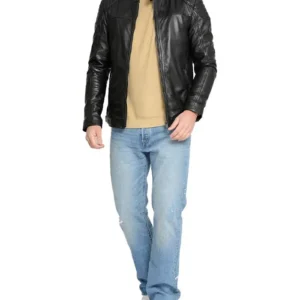 Men Basic Black Jacket