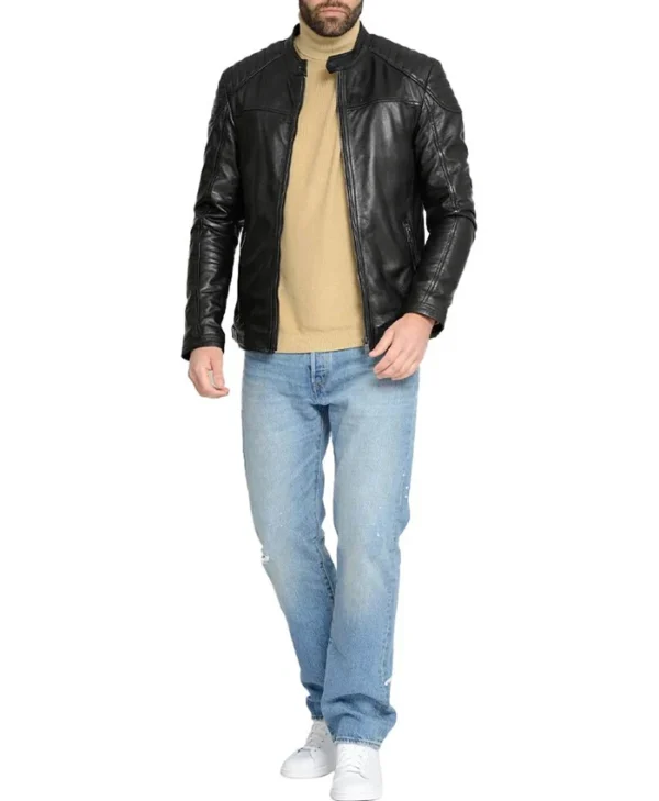Men Basic Black Jacket