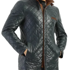 Men Diamond Black Jacket