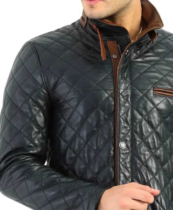 Men Diamond Black Jacket