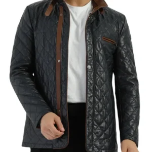 Men Diamond Black Jacket