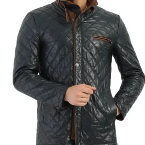 Men Diamond Black Jacket