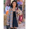 Priah Ferguson Plaid Coat