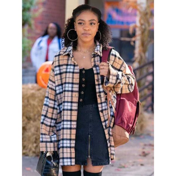 Priah Ferguson Plaid Coat