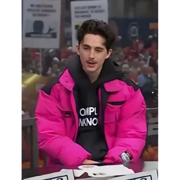 Timothee Chalamet Pink Jacket