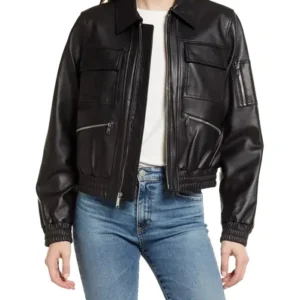 Women Vintage Bomber Jacket
