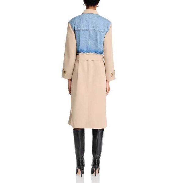Zuri Hall Denim & Khaki Trench Coat