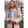 Zuri Hall Denim & Khaki Trench Coat