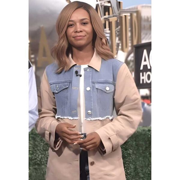 Zuri Hall Denim & Khaki Trench Coat