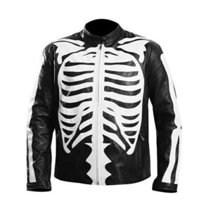 Halloween Skeleton Bones Black Jacket