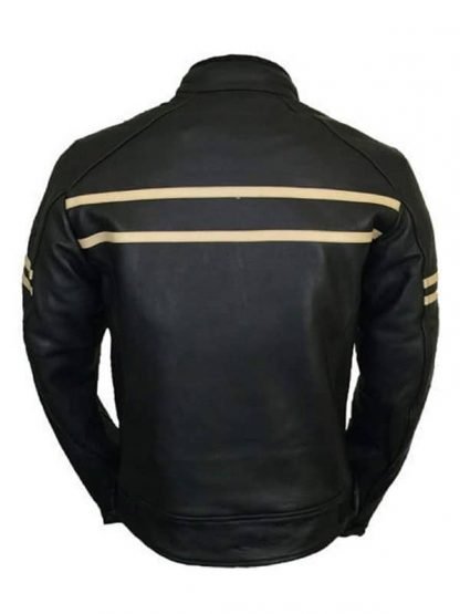 Black Retro Leather Biker 2